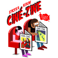Ciné-Zine: sticker album on genre movies, conceived for Médiathèque de Poitiers, 2014