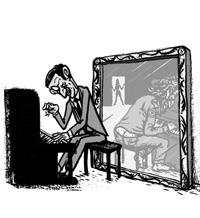 Serge Gainsbourg - illustration for VUmètre Magazine