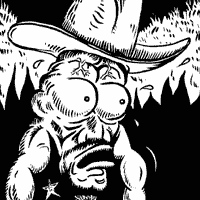Upside-down comic strip for Less Playboy Is More Cowboy fanzine, 2011 (Bande dessinée potentielle)