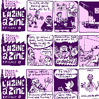 L'uzine a Zine - screenprinted strips, 2012
